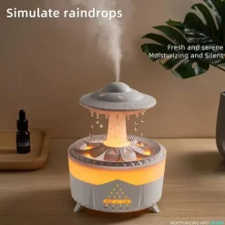 Water Drop Aromatherapy Humidifier for Household Heavy Fog Volume Desktop Silent Remote Controlled Essential Oil Aromatherapy Machine
