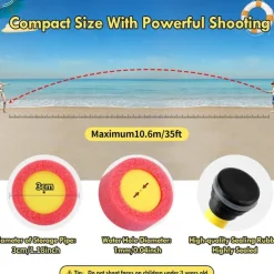 Water Guns 12 Pack Super Water Blaster Soaker Gun Set Foam Squirt Guns Swimming Pool Outdoor Toys Beach Summer Party Games for Kids Adults