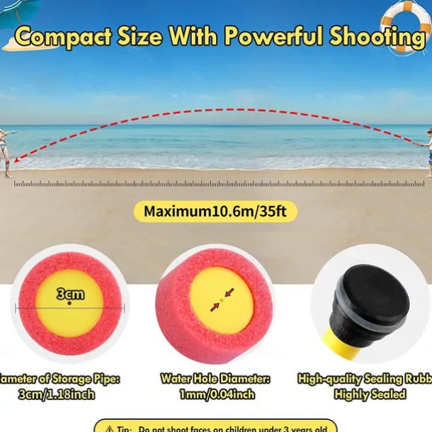 Water Guns 12 Pack Super Water Blaster Soaker Gun Set Foam Squirt Guns Swimming Pool Outdoor Toys Beach Summer Party Games for Kids Adults