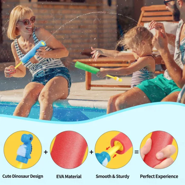 Water Guns 12 Pack Super Water Blaster Soaker Gun Set Foam Squirt Guns Swimming Pool Outdoor Toys Beach Summer Party Games for Kids Adults