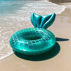 Water Play Equipment Inflatable Pool Float Non Toxic Geometric Pattern PVC Beach Theme Family Outdoor Summer All Adults'