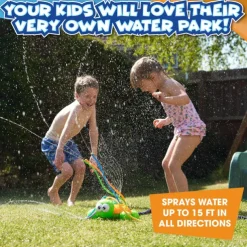 Water Sprinkler for Kids, Toddler Outdoor Toys - Backyard Spinning Turtle Kids Sprinkler Toy - Summer Toys Splashing Fun Attaches to Garden Hose, Kids Outdoor Toys