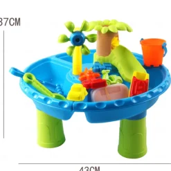 Water Table for Toddler 3-5 1-3 - Outdoor Kids Water Table - Sand Sensory Table Beach Summer Toys Sandbox Activity Table Outdside Water Toys Splash Table Water Table for Girls 3-5 4-8 Pink