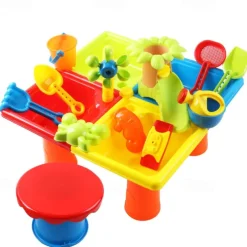 Water Table for Toddler 3-5 1-3 - Outdoor Kids Water Table - Sand Sensory Table Beach Summer Toys Sandbox Activity Table Outdside Water Toys Splash Table Water Table for Girls 3-5 4-8 Pink