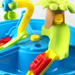 Water Table for Toddler 3-5 1-3 - Outdoor Kids Water Table - Sand Sensory Table Beach Summer Toys Sandbox Activity Table Outdside Water Toys Splash Table Water Table for Girls 3-5 4-8 Pink