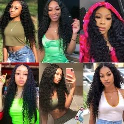 Water Wave Ear To Ear 13x4 HD Lace Frontal Closure 100% Unprocessed Brazilian Virgin Human Hair Lace Frontal Closure 150% Density Brazilian Remy Wet and Wavy Frontal Closures Natural Color