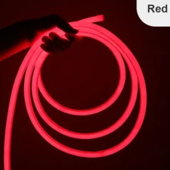 Waterproof 360 Round Neon Led Light Strip Tube Flexible Rope Lights Pool Light Strip Holiday Home Decoration for Indoors Outdoors DIY Decor 100~240V