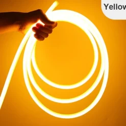 Waterproof 360 Round Neon Led Light Strip Tube Flexible Rope Lights Pool Light Strip Holiday Home Decoration for Indoors Outdoors DIY Decor 100~240V