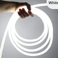 Waterproof 360 Round Neon Led Light Strip Tube Flexible Rope Lights Pool Light Strip Holiday Home Decoration for Indoors Outdoors DIY Decor 100~240V