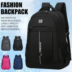 Waterproof Men's Backpack for Work, 15.6" Laptop Business Backpack, College School Backpack, Travel Backpack for Boys and Girls, Book Bag, Anti-Vibration and Large Capacity