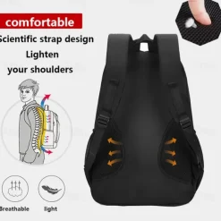 Waterproof Men's Backpack for Work, 15.6