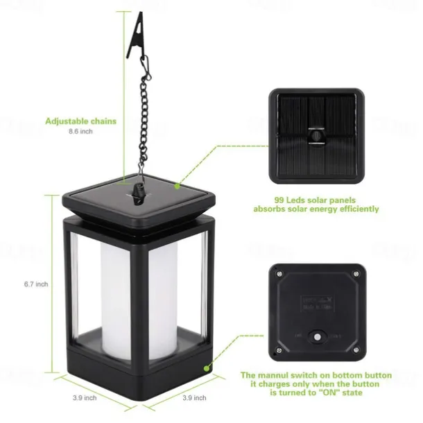 Waterproof Solar Garden Light Flame Torch Flickering Lamp Outdoor Lantern Landscape Yard Path Decorate Atmosphere Lighting
