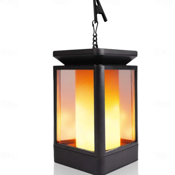 Waterproof Solar Garden Light Flame Torch Flickering Lamp Outdoor Lantern Landscape Yard Path Decorate Atmosphere Lighting