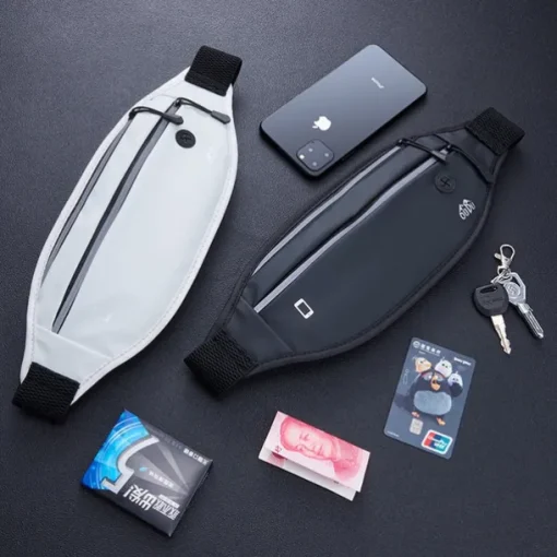 Waterproof Sports Waist Bag for Men and Women - Invisible Mini Fanny Pack for Running, Jogging, and Fitness - Secure Mobile Phone Storage