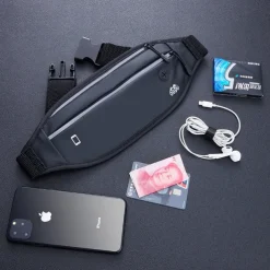 Waterproof Sports Waist Bag for Men and Women - Invisible Mini Fanny Pack for Running, Jogging, and Fitness - Secure Mobile Phone Storage
