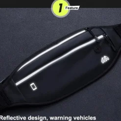 Waterproof Sports Waist Bag for Men and Women - Invisible Mini Fanny Pack for Running, Jogging, and Fitness - Secure Mobile Phone Storage