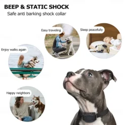 Waterproof Super Vibration Auto Stop Bark Collar - No Shock No Harm Only Training Love!