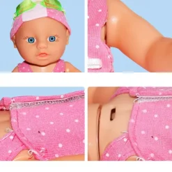 Waterproof Swimmer Doll Backstroke Swimming Electric Water Baby for Poolfor Pools/Bathroom Play