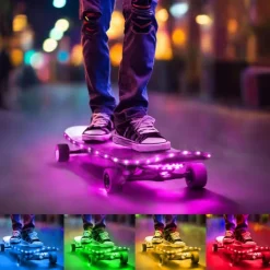 Waterproof USB LED Strip Lights RGB Color Changing 3.28-15FT Battery Powered LED Strip Lights Flexible Battery Operated LED Lights with 3 Keys IR Controller for Bedroom Desk Home Room TV Camping and DIY Decor