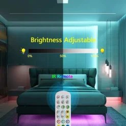 Waterproof Woven LED Strip Light WS2811 RGBIC Woven Silicone Neon Addressable Dream Color USB LED Light Strip with 15mm 360 Degree Illumination 2.4G Wireless Bluetooth Music APP Multi-channel Control Flexible Dreamy Color Rope Light