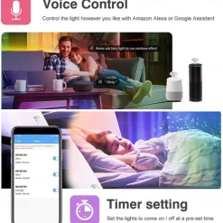 Waterproof WS2811 RGBIC Woven Silicone Neon Light with Addressable Dreamy Color LED Strip 2.5M-10M 360 Degree Lighting WIFI APP Control Bedroom Indoor and Outdoor Decoration Including DC12V Adapter Kit