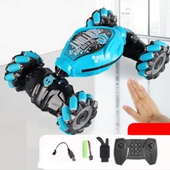 4WD Gesture Sensor Toy Car Double-Side Rotation Off-Road Vehicle360 Flip With Light And Music Birthday Toy Car Hand Controlled RC Car Festival Thanksgiving Gift