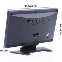 Weather Clock With Time Date Week Temperature Humidity Display Weather Forecast Function With Voice-activated Backlight Function 15.6X4X9.6CM/6.1*3.7*1.5in