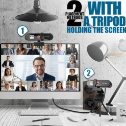 Webcam 4K Mini Wired White Balance Indoor Support