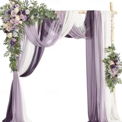 Wedding Arch Floral Simulation Flower Set with Five Pieces Manmade Plaque Flower Decoration Flower Arrangement