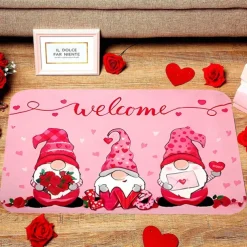 Wedding Gnomes Doormat Kitchen Mat Floor Mat Non-Slip Area Rug Oil Proof Rug Indoor Outdoor Mat Bedroom Decor Bathroom Mat Entrance Rug