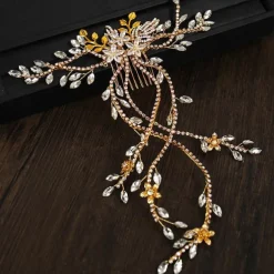 Wedding Hair Accessories for Kids Flower Girl Hair Accessory Princess Headpiece White Flower Headband Pearl for Girl and Flower Girls Cute Bridal Wedding Hair Band Women's Fashion Headbands