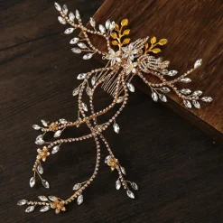 Wedding Hair Accessories for Kids Flower Girl Hair Accessory Princess Headpiece White Flower Headband Pearl for Girl and Flower Girls Cute Bridal Wedding Hair Band Women's Fashion Headbands