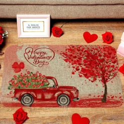 Wedding Heart Doormat Kitchen Mat Floor Mat Non-Slip Area Rug Oil Proof Rug Indoor Outdoor Mat Bedroom Decor Bathroom Mat Entrance Rug