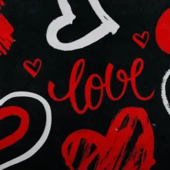 Wedding Heart Rugs Heart Shaped Non Slip Bathroom Rug Washable Mat Heart Kitchen Rugs Love Deco Floor Mat or Shower Bedroom Kitchen Deco (Double Heart, 17.7 x 31.5 Inches)