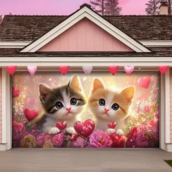 Wedding Outdoor Decorations Garage Door Cover Banner Large Backdrop Decoration for Outdoor Garage Door Home Wall Decorations Event Party Parade