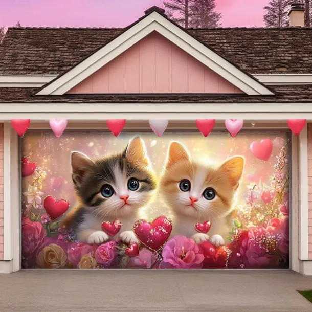 Wedding Outdoor Decorations Garage Door Cover Banner Large Backdrop Decoration for Outdoor Garage Door Home Wall Decorations Event Party Parade