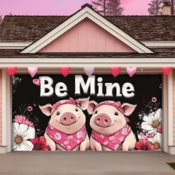 Wedding Outdoor Decorations Garage Door Cover Banner Large Backdrop Decoration for Outdoor Garage Door Home Wall Decorations Event Party Parade