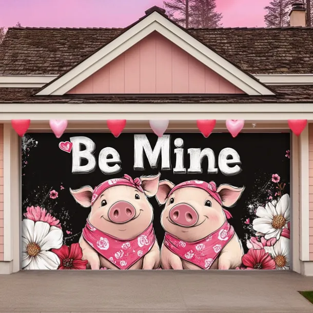 Wedding Outdoor Decorations Garage Door Cover Banner Large Backdrop Decoration for Outdoor Garage Door Home Wall Decorations Event Party Parade