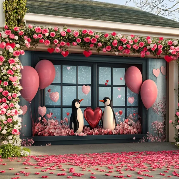 Wedding Outdoor Decorations Garage Door Cover Banner Large Backdrop Decoration for Outdoor Garage Door Home Wall Decorations Event Party Parade