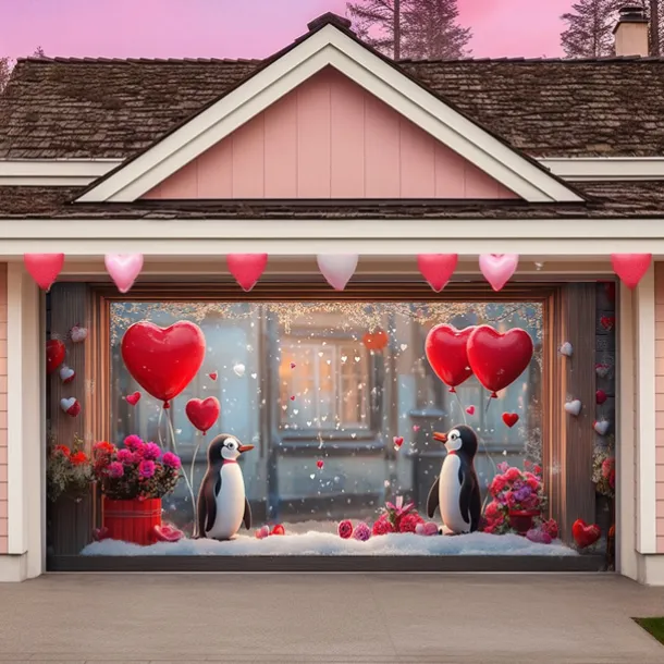 Wedding Outdoor Decorations Garage Door Cover Banner Large Backdrop Decoration for Outdoor Garage Door Home Wall Decorations Event Party Parade