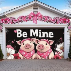 Wedding Outdoor Decorations Garage Door Cover Banner Large Backdrop Decoration for Outdoor Garage Door Home Wall Decorations Event Party Parade