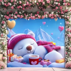 Wedding Outdoor Decorations Garage Door Cover Banner Large Backdrop Decoration for Outdoor Garage Door Home Wall Decorations Event Party Parade