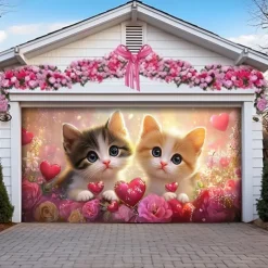 Wedding Outdoor Decorations Garage Door Cover Banner Large Backdrop Decoration for Outdoor Garage Door Home Wall Decorations Event Party Parade