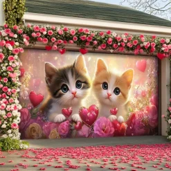 Wedding Outdoor Decorations Garage Door Cover Banner Large Backdrop Decoration for Outdoor Garage Door Home Wall Decorations Event Party Parade