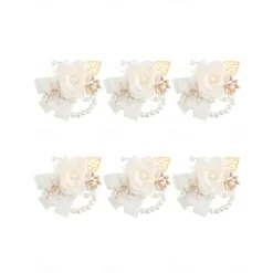 Wedding wrist flowers Wrist Corsages Wedding / Event / Party Fabrics Flower Style