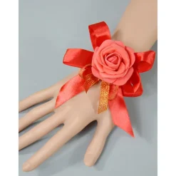 Wedding wrist flowers Wrist Corsages Wedding / Event / Party Fabrics Flower Style