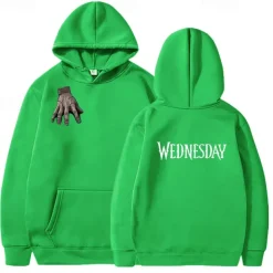 Wednesday Addams Addams family Thing Hoodie Print Classic Street Style For Couple's Men's Women's Adults' Hot Stamping Casual Daily