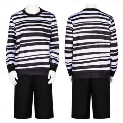 Wednesday Addams Addams family Pugsley Pants T-shirt Cosplay Costume Movie Cosplay for Men's Adults' Carnival Children's Day Masquerade