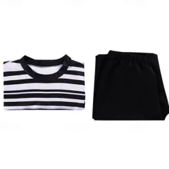 Wednesday Addams Addams family Pugsley Pants T-shirt Cosplay Costume Movie Cosplay for Men's Adults' Carnival Children's Day Masquerade