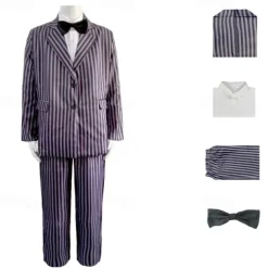 Wednesday Addams Addams family Gomez Addams Coat Blouse / Shirt Pants Cosplay Costume Movie Cosplay for Men's Adults' Masquerade